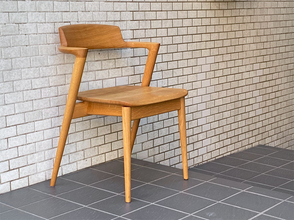 飛騨産業 HIDA キツツキ セオト SEOTO セミアームチェア KD201AN オーク材 ナラ無垢材 ウレタン塗装 川上元美 中古品 買い取りしました。