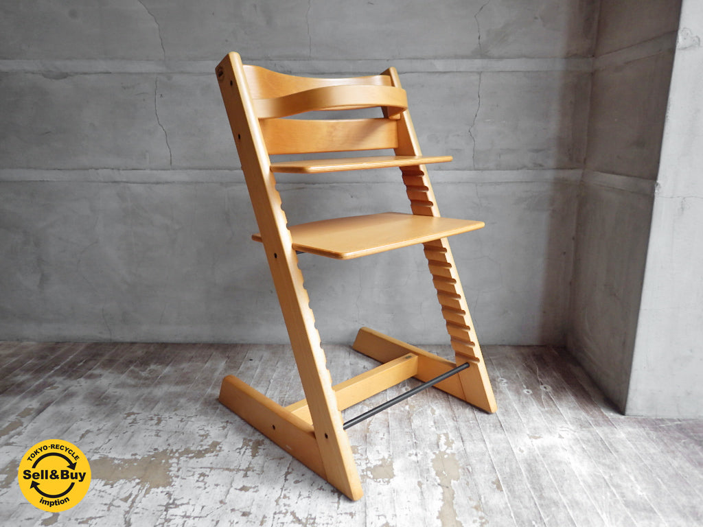 ストッケ STOKKE トリップトラップ TRIPP TRAPP チェア 木製ガード付き ナチュラル 旧型 　中古品 買い取りしました。学芸大学店 出張買取もお任せ下さい。