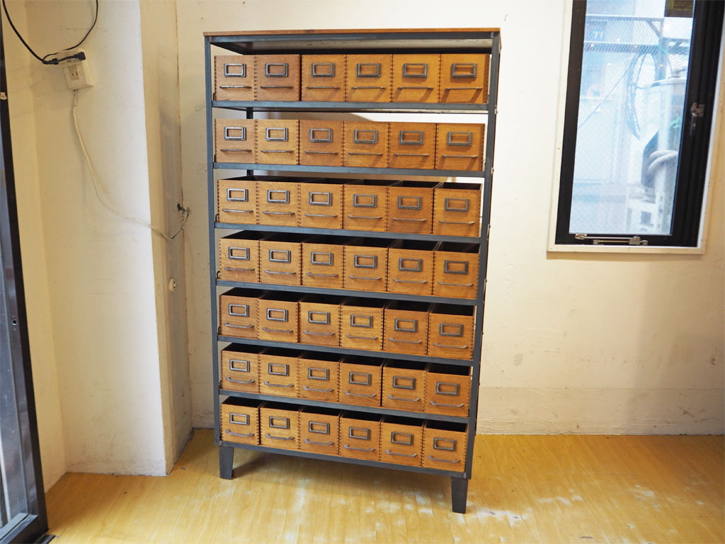 トラックファニチャー TRUCK FURNITURE エージー シェルフ AG SHELF / L + エージーボックス AG BOX S 42杯 棚板2枚追加 インダストリアル 中古品 買い取りしました。
