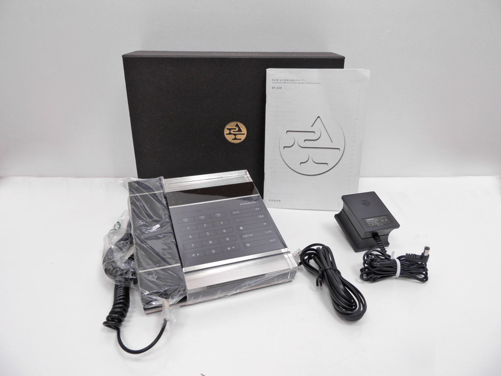 アマダナ amadana 電話機 留守番電話機能付 DT-120 ブラック 取扱説明書付 箱付 中古品 買い取りしました。