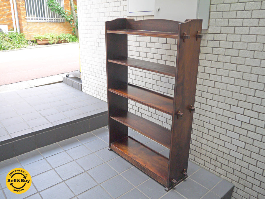 ジャパンビンテージ 木味 本棚 楔 書棚 ブックシェルフ 飾り棚　中古品 買い取りしました！ 自由が丘店 出張買取もお任せください。