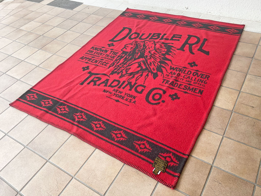ダブルアールエル RRL ラルフローレン スリーピングローブ ブランケット ハンドメイド レッド トライブ スコットランド製 中古品 買い取りしました。