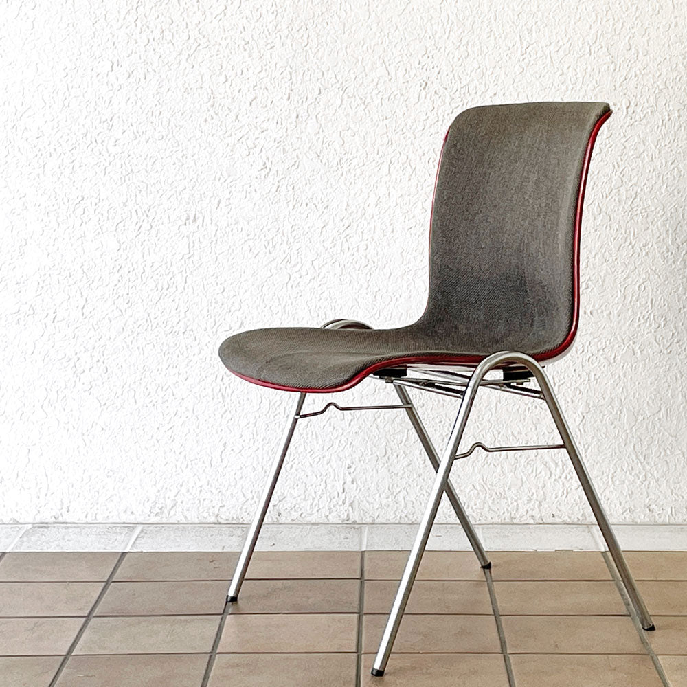 【用賀店】コトブキ KOTOBUKI FRP サイドチェア 別注 レッドシェル オリジナルファブリック グレー スタッキングベース Lowタイプ 柳宗理 2脚 買取させていただきました。