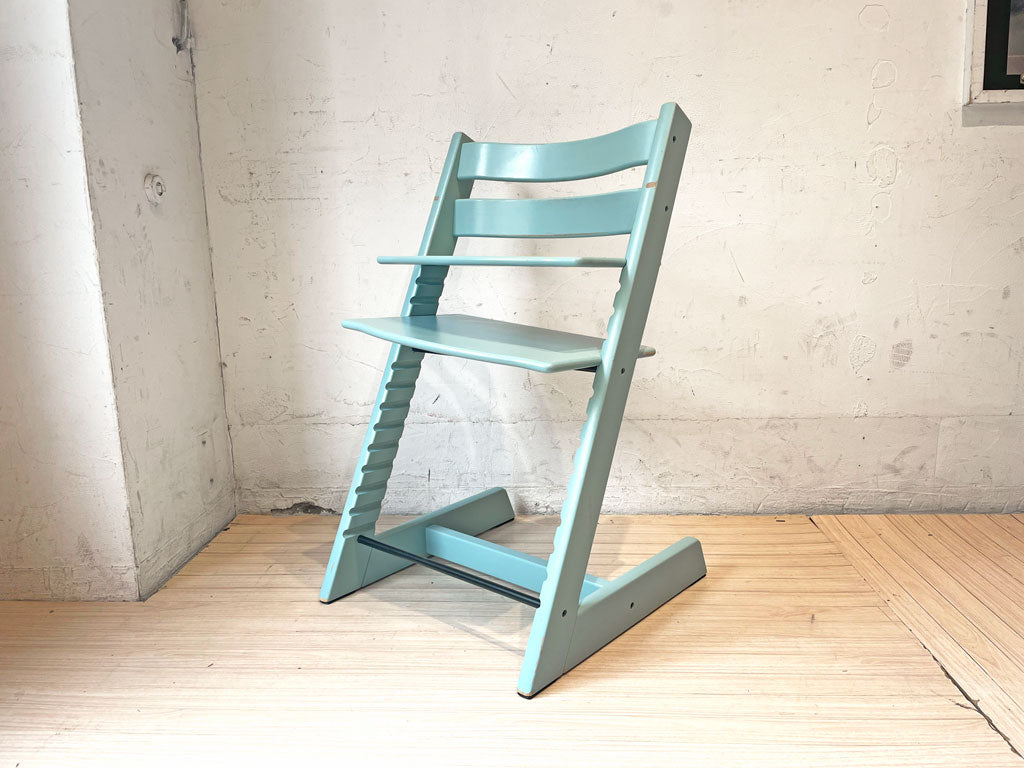 ストッケ STOKKE トリップトラップ TRIPP TRAPP ベビーチェア キッズチェア ミントブルー S/N 4～ ノルウェー 北欧家具 中古品 買い取りしました。
