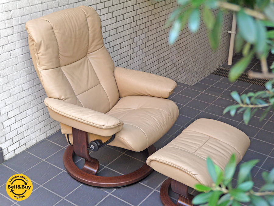 エコーネス EKORNES メイフェア Myfair ストレスレス リクライニングチェア オットマンセット Mサイズ 現行 上位機種 美品 ノルウェー ～エコーネスだけが作れる特別な時間～ 【 買取と販売とレンタルのお店 】