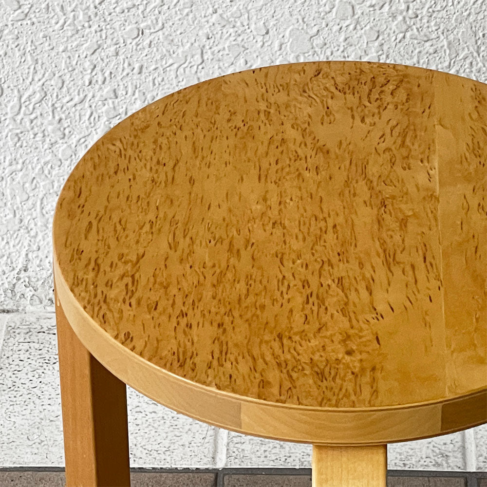 アルテック artek スツール60 Stool60 スツール 3本脚 artek tokyo 2周年限定品 カーリーバーチ材 アルヴァ・アアルト 北欧家具 フィンランド 希少 ～名作の1脚～