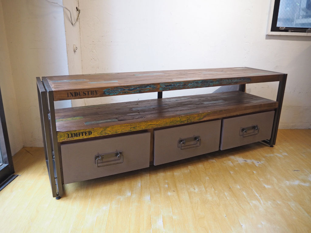 ディーボディ d-Bodhi フェルム インダストリアル 3ドロワーズ テレビボード FERUM INDUSTRIAL 3DRAWER TV BOARD AVボード 中古品 買い取りしました。