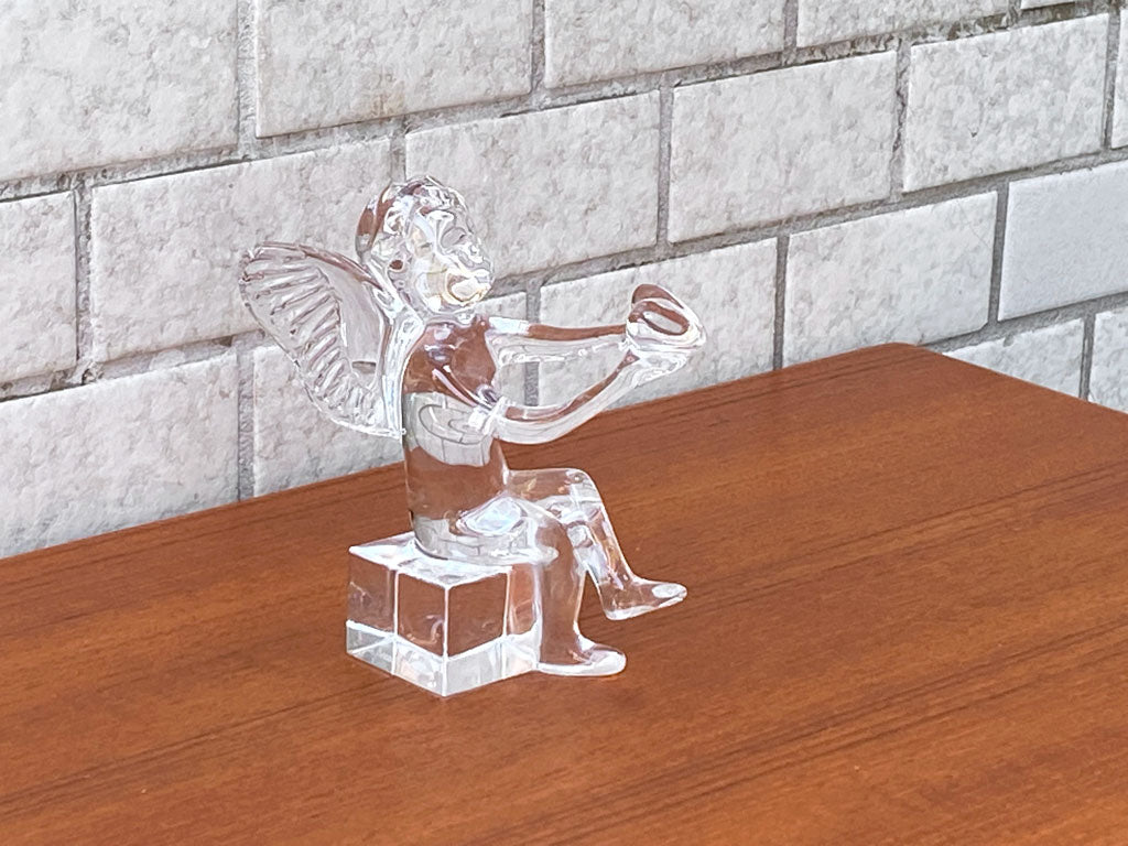 バラカ Baccarat アンジェロ ハート クリスタルガラス オーナメント オブジェ フィギュリン 置物 フランス 中古品 買い取りしました。