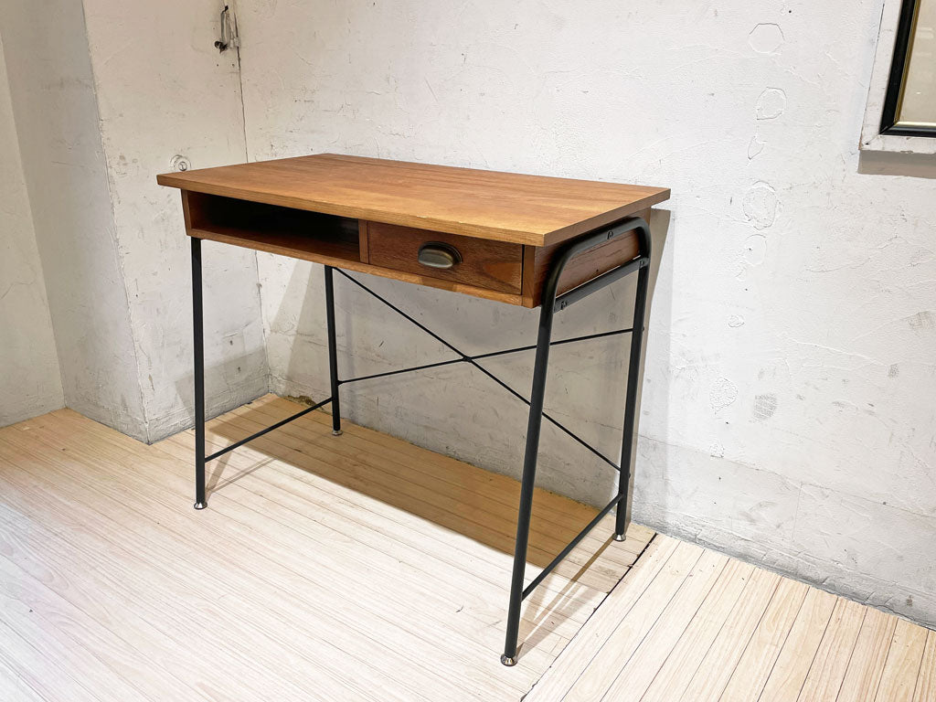ビービーファニシング B.B FURNISHING ザガシリーズ ZAGA Series デスク パソコンデスク 桐材 天然木 スチール マットブラック ビンテージスタイル 中古品 買い取りしました。