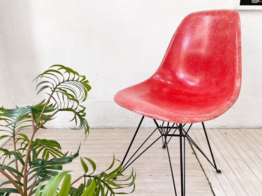 ハーマンミラー Herman Miller サイドシェルチェア セカンド 2nd FRP クリムゾンレッド エッフェルベース イームズ ミッドセンチュリー 希少カラー 中古品 買い取りしました。