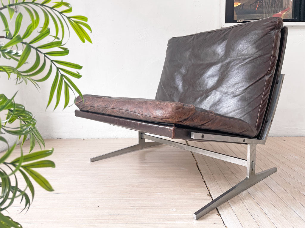 ボーエックス BO-EX BO-561 イージーチェア 1Pソファ 本革 レザー コニャックカラー ヨルゲン・カストホルム & プレバン・ファブリシャス 北欧家具 デンマーク ～ビンテージだからこその魅力～