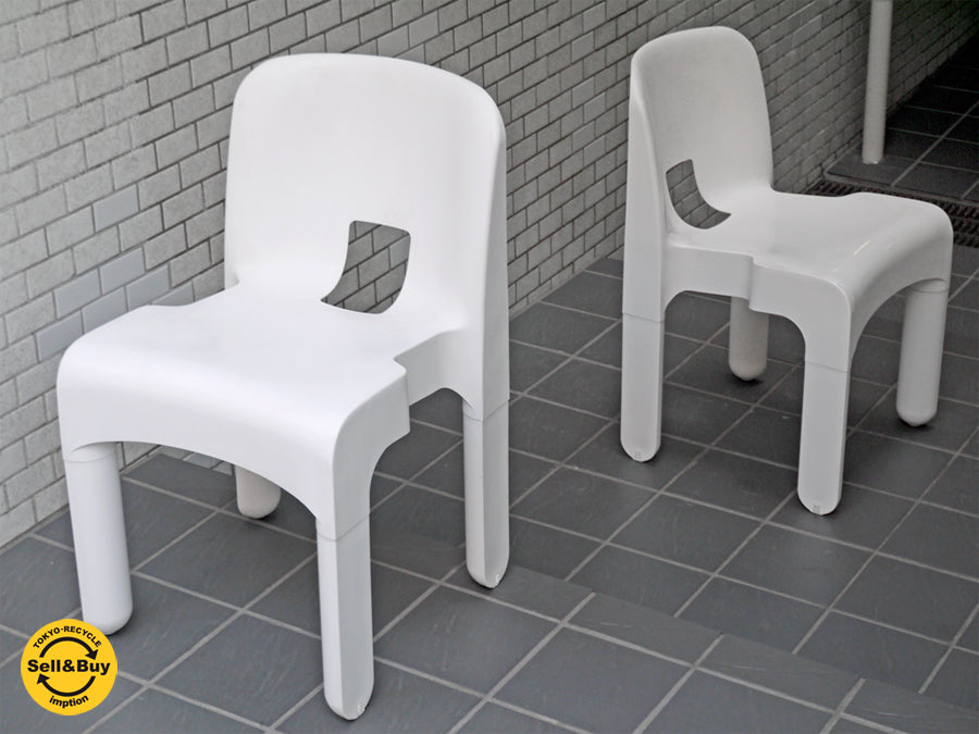 カルテル Kartell クラシカルチェア Classical Chair 4867 ジョエ・コロンボ Joe Colombo ホワイト 　中古品 買い取りしました。