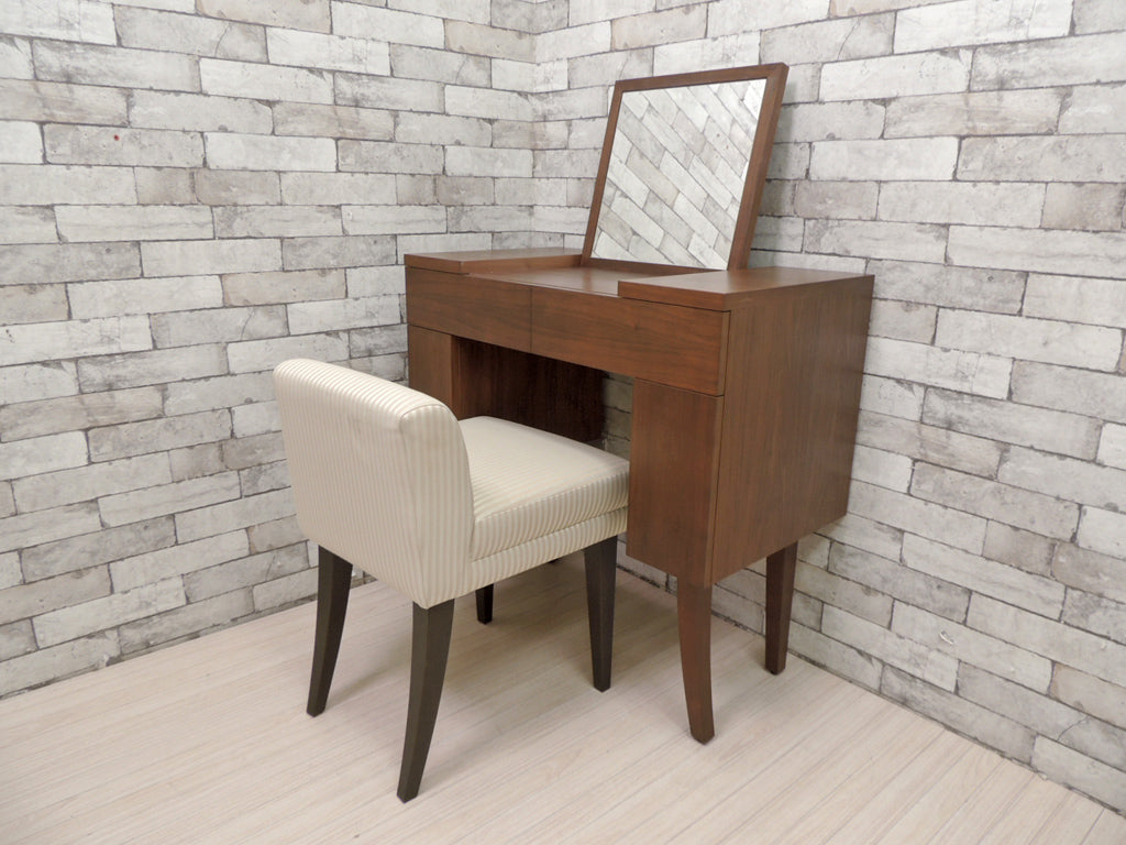 イデー IDEE e.a.u DRESSER エアウ ドレッサー ウォールナット材 & ローバックチェア LOW BACK CHAIR ドレッサーチェア 中古品 買い取りしました。