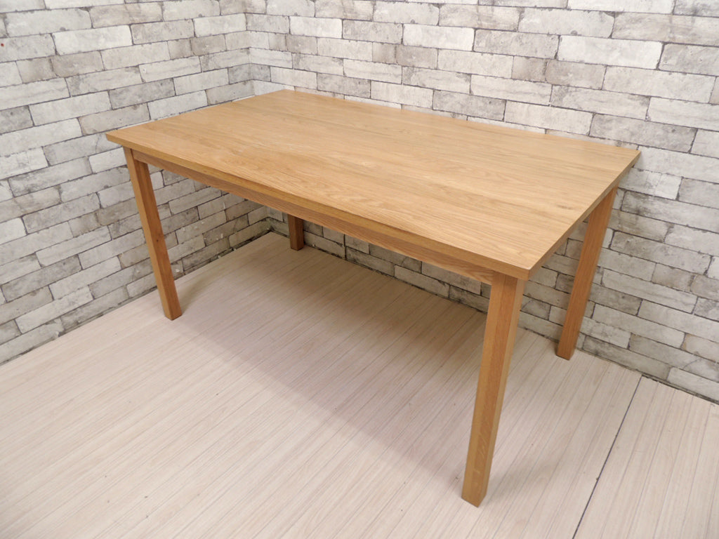 無印良品 MUJI オーク材 無垢集成材 ダイニングテーブル ナチュラル 幅140cm 廃盤 希少 中古品 買い取りしました。