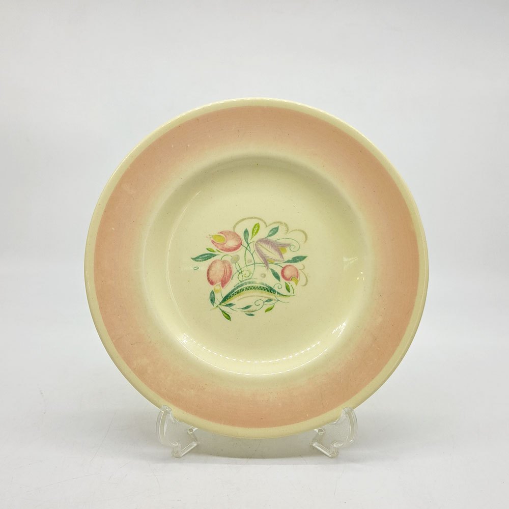 【祖師ヶ谷大蔵店】スージークーパー Susie Cooper ドレスデンスプレイ プレート ピンク Φ17cm 英国食器 ビンテージ 買取させていただきました。