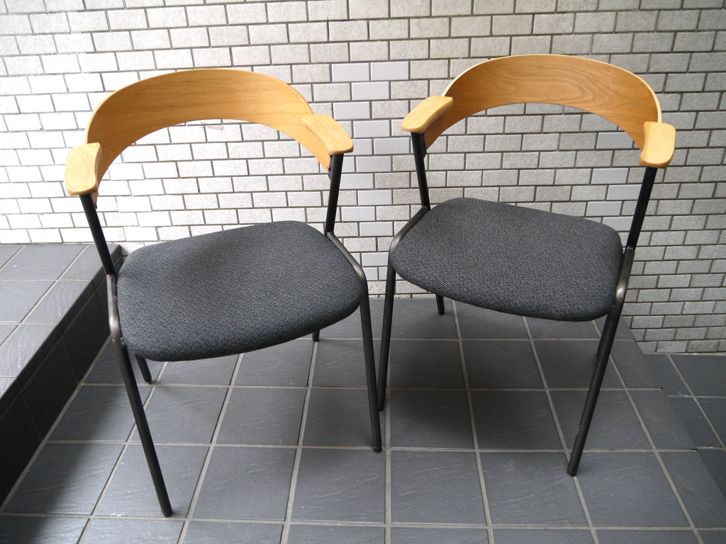 アデペシュ a.depeche ダニス danis ショートアームチェア short arm chair ダイニングチェア チャコールモッシュブラック ブルックリンスタイル　中古品 買い取りしました。