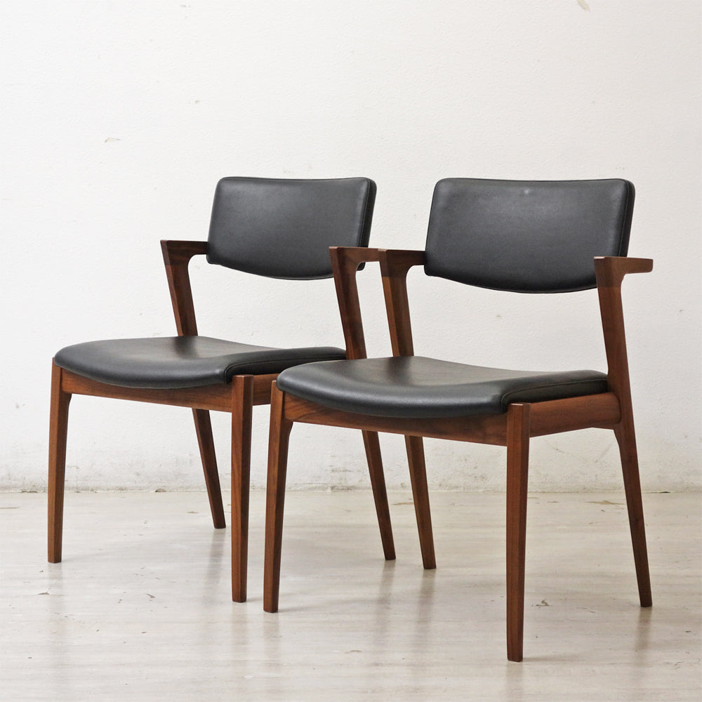 【祖師ヶ谷大蔵店】冨士ファニチア FUJI FURNITURE コティ Koti アームレスチェア ウォールナット材 ハーフアーム D03780N 買取させていただきました。