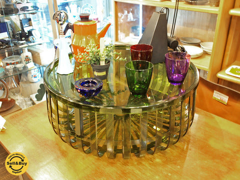 カルテル Kartell パニエ Panier バスケットテーブル ダークグリーン～抜け感のある空間演出♪【買取と販売とレンタルのお店】
