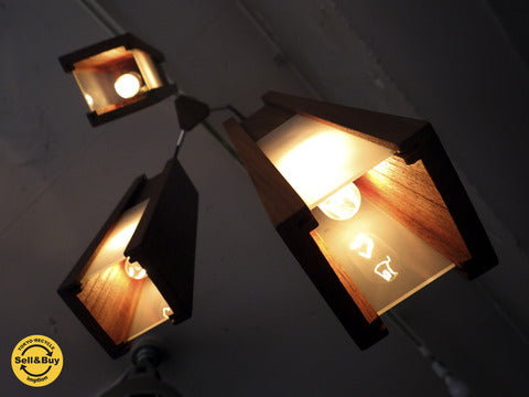 ツーアースリー 2are3 ウォールナット 3連 ペンダントライト pharos pendant lamp 丹羽望 氏デザイン ～ふんわりと灯る優しい光♪【買取と販売とレンタルのお店】