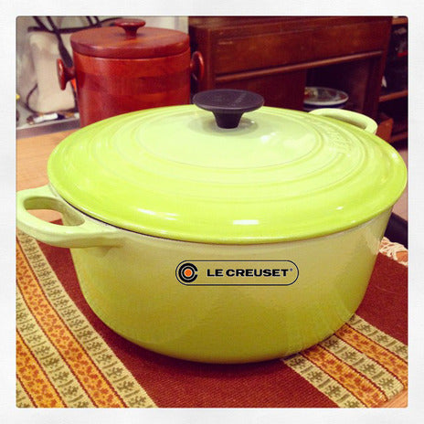 オンラインにも同時掲載★クッキングをオシャレに♪LE CREUSET (ル・クルーゼ) のココット・ロンド 26ｃｍ フルーツグリーン【買取＆販売＆レンタル】