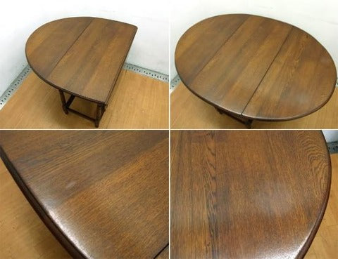 素敵なTea Timeはいかがでしょう～UK アンティーク Gate leg table/ゲートレッグ　オーバル テーブル【買取と販売とレンタルのお店】