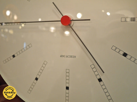 アルネ・ヤコブセン ARNE JACOBSEN バンカーズクロック Wall Clock Bankers 290mm ～ヤコブセンの最高建築に据えられたクロック 【買取と販売とレンタルのお店】