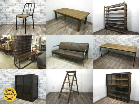 木味家具＆インダストリアル系家具 特集！ ～ 古材とアイアンの質感を活かしたワンランク上のコーディネート ～【買取と販売とレンタルのお店】