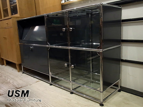 ～スイスの建築家による革新的デザイン！～ USM 『 ハラーシステム ガラスパネル使用キャビネット & 3段キャビネット 』 【買取＆販売＆レンタル】