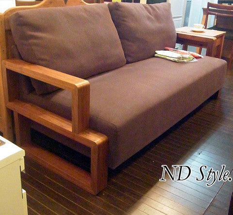 素直なデザイン、ごまかしのない品質～ND style ウォールナット 3P ソファ 野田産業 【買取＆販売＆レンタル】