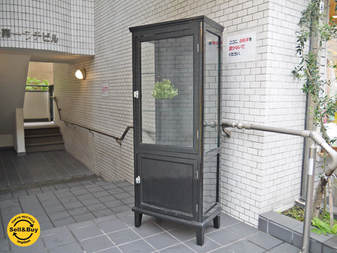 ブラックペイント ケビント ドクターキャビネット 医療棚 ガラス棚 中古品 買い取りしました！ 自由が丘店 出張買取もお任せください。