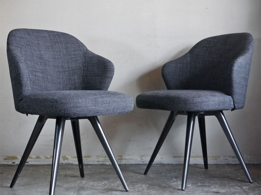 ミノッティ Minotti レスリー LESLIE SWIVEL ダイニングチェア 回転式 ロドルフォ・ドルドーニ デザイン イタリア 美品 中古品 買い取りしました。