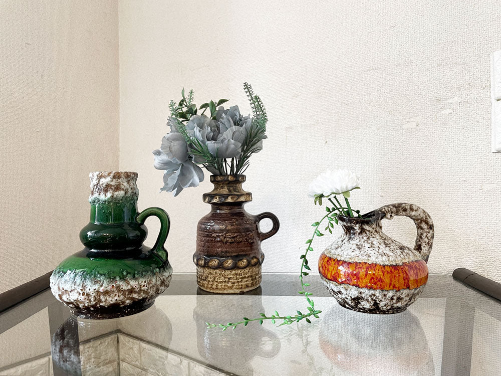 ファットラヴァ FAT LAVA カルステン carstens & ヨペコ Jopeko フラワーベース 花瓶 西ドイツ West Germany ビンテージ 計3点  中古品  買い取りしました。