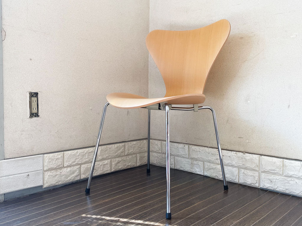 フリッツハンセン Fritz Hansen セブンチェア ナチュラルビーチ アルネ・ヤコブセン Arne Jacobsen デンマーク 北欧家具 中古品  買い取りしました。