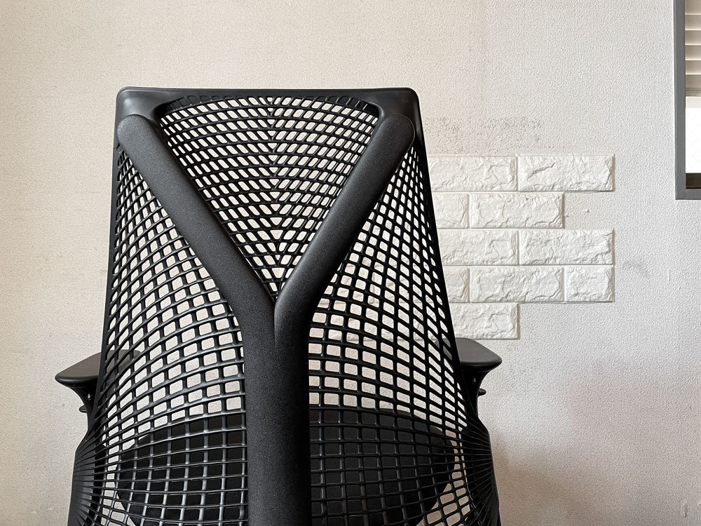 ハーマンミラー Herman Miller セイルチェア SAYL CHAIR デスクチェア オフィスチェア ブラック ミドルバック イヴ・ベアール 定価￥104,500- ～カイテキデスクチェア～