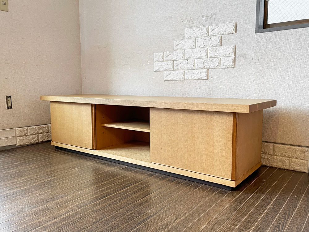 柏木工 KASHIWA オーク材 AVボード テレビボード スライド扉 W175cm ナチュラルモダン  中古品  買い取りしました。