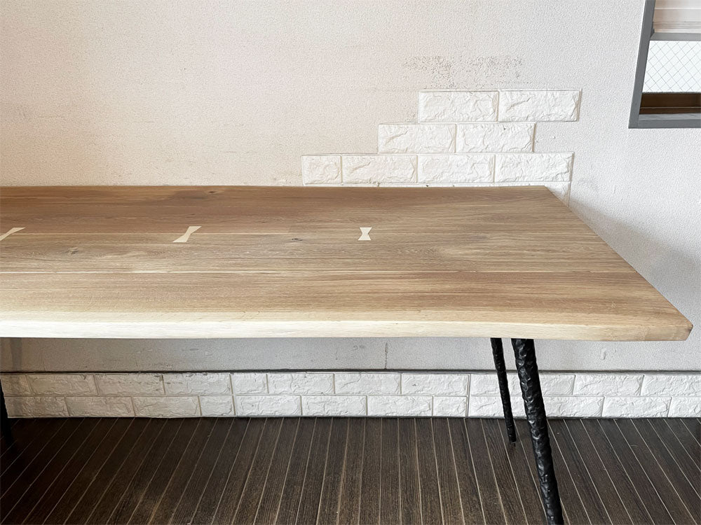 スクエアルーツ SQUARE ROOTS ネクサ NEXA ダイニングテーブル W160cm ローオーク アイアンレッグ アスプルンド取扱 定価￥185,900-  ～お家の「顔」～