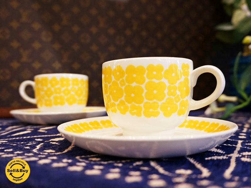 アラビア ARABIA レイニッキ Leinikki カップ&ソーサー C&S ビンテージ   中古品 買い取りしました。祖師ヶ谷大蔵店 出張買取もお任せ下さい。