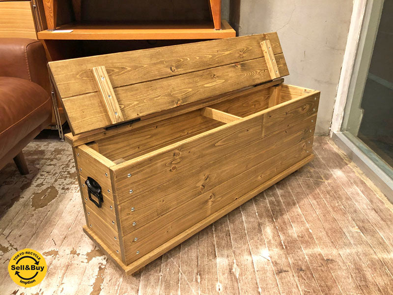 無垢材 インダストリアル ブランケットボックス ハンドメイド　中古品 買い取りしました。学芸大学店 出張買取もお任せ下さい。