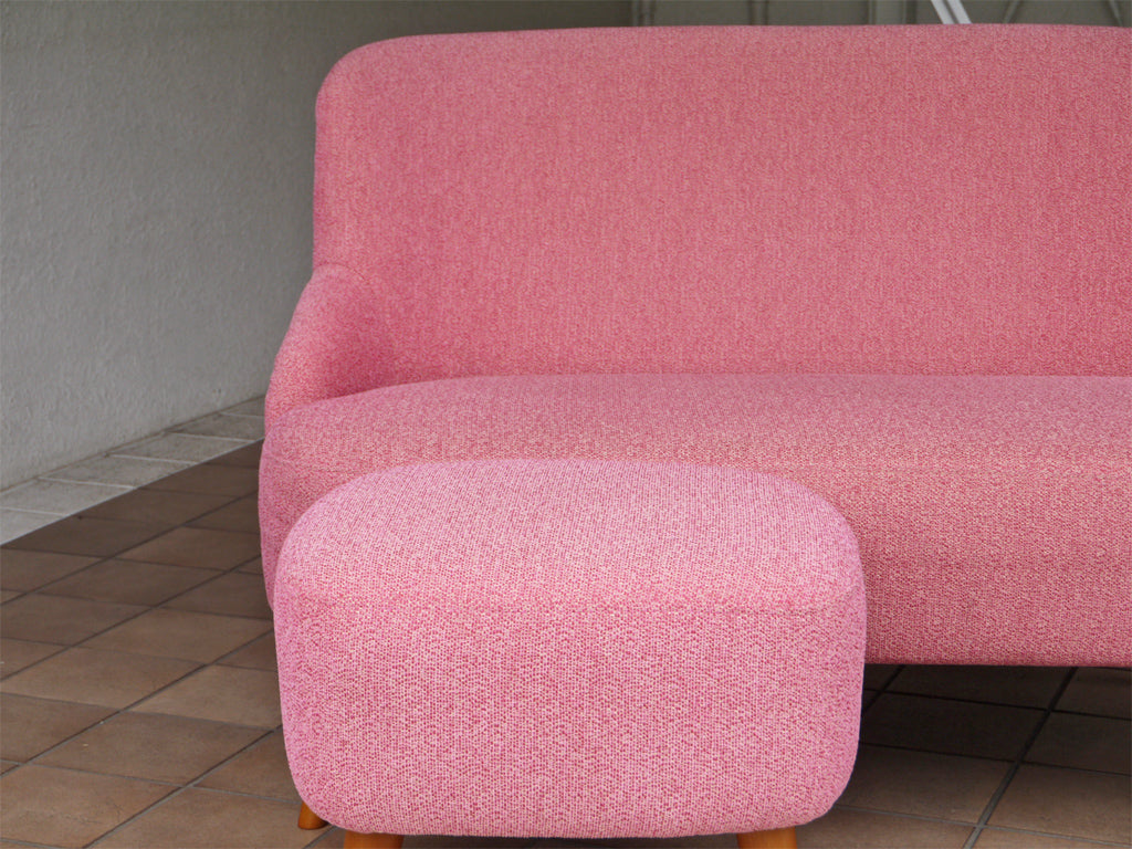 ウニコ unico ソフィー SOPHIE 2シーター ソファ ＆ オットマン ファブリック ピンク フレンチスタイル ～ 可愛らしく心地の良いソファ ～