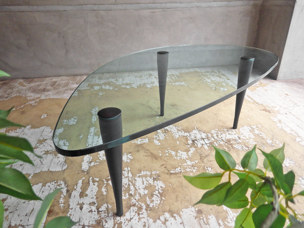 ポラダ porada ハゴ リビングテーブル HAGO LIVING TABLE ～曲線のガラステーブル～
