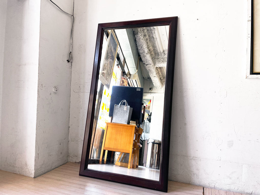 松本民芸家具 姿見 スタンドミラー 立て掛け 水目桜 ミズメザクラ 無垢材 民藝家具 和モダン 現状品 中古品 買い取りしました。