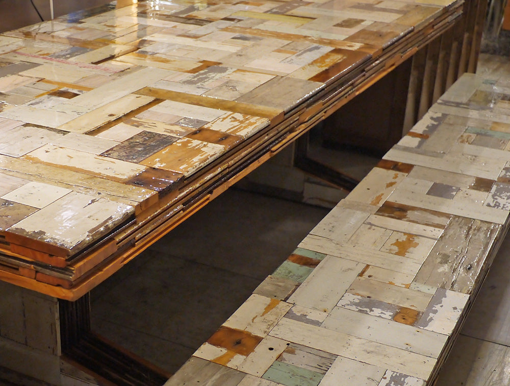 ピート・ヘイン・イーク Piet Hein Eek　スクラップウッド パイリング テーブル SCRAPWOOD PILING TABLE ～自由の国が生んだ自由の天才～