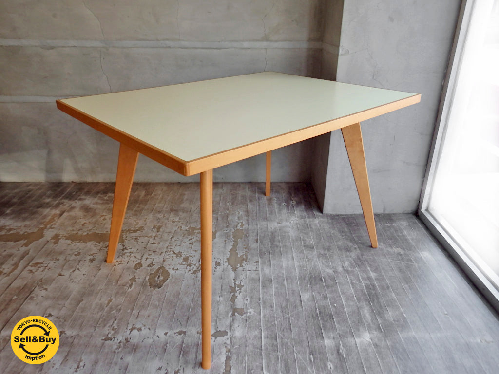 ジャパンビンテージ ダイニングテーブル メラミントップ 天板 　中古品 買い取りしました。学芸大学店 出張買取もお任せ下さい。