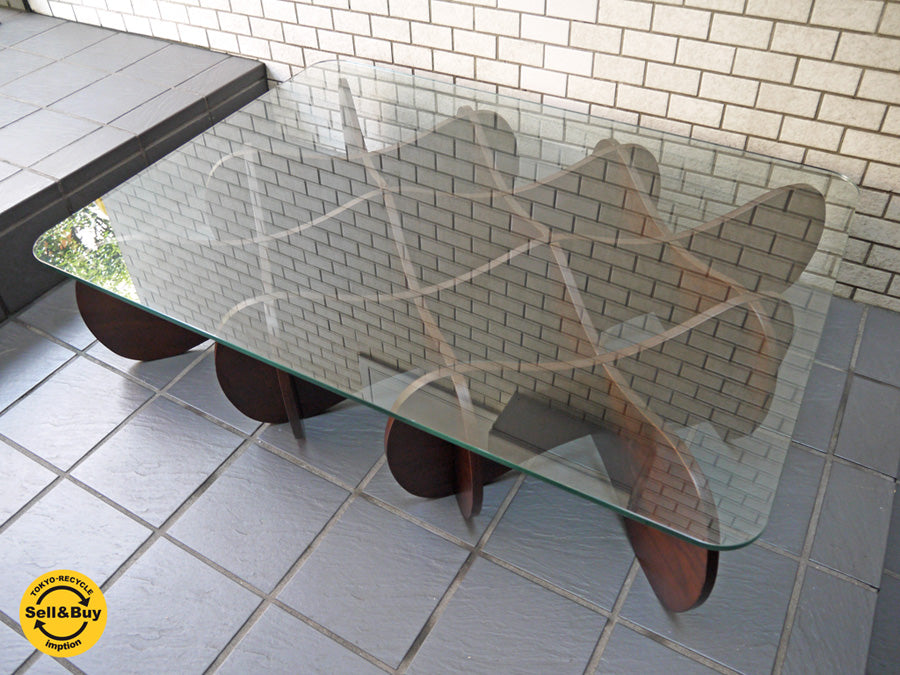 イーアンドワイ E＆Y マトリックステーブル MATRIX TABLE ダークブラウン Lサイズ プライウッド リビングテーブル　中古品 買い取りしました！ 自由が丘店 出張買取もお任せください。