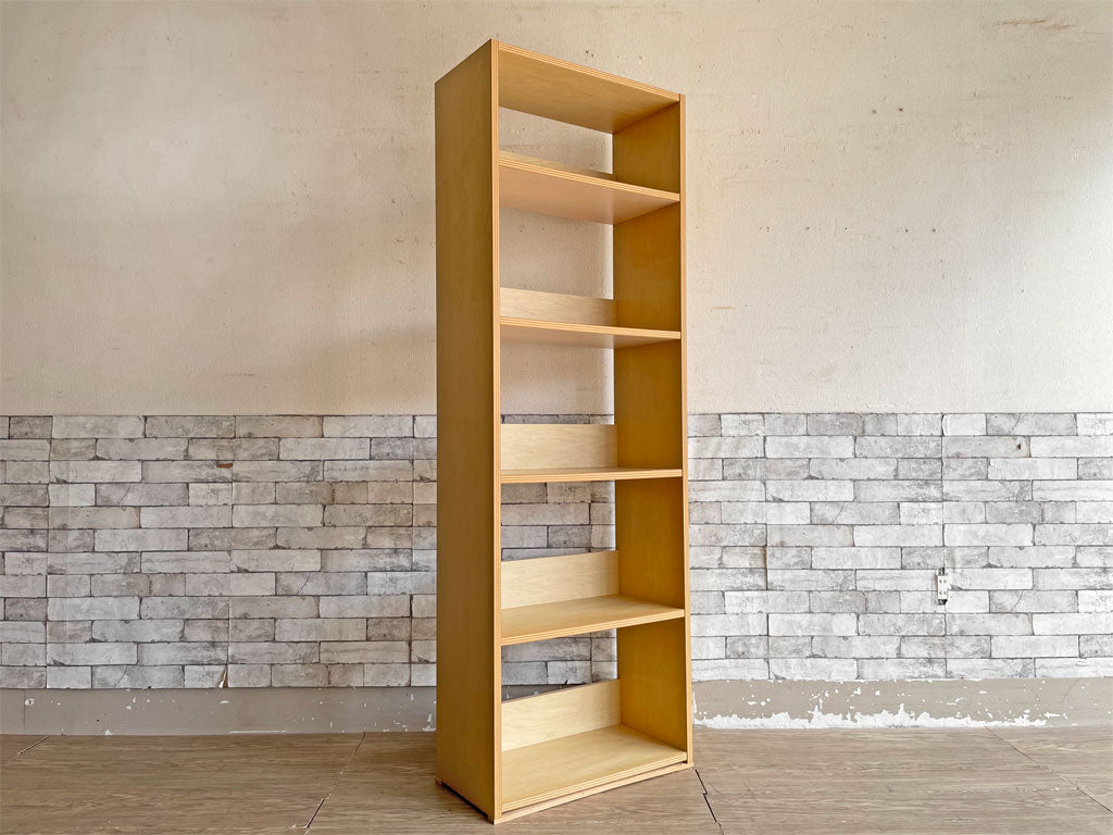 モモナチュラル Momo natural ブックシェルフ オープンシェルフ 5段 179cm バーチ材 ナチュラル 中古品 買い取りしました。