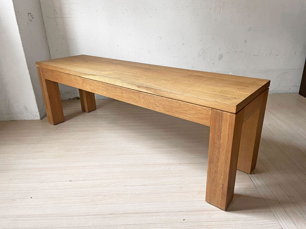アクタス ACTUS ピュア PURE オーク無垢材 ベンチ BENCH W130 クラフト 廃盤希少 中古品 買い取りしました。