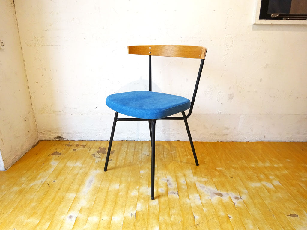 イデー IDEE フェレチェア FERRET CHAIR オーク材×ブラックスチールフレーム ファブリックシート ブルー系 中古品 買い取りしました。