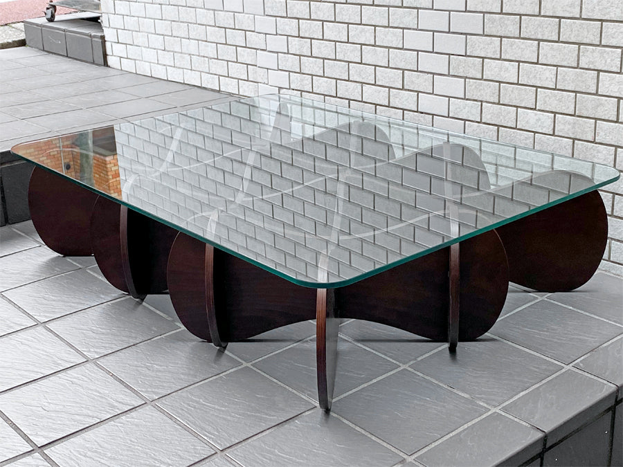 イーアンドワイ E＆Y マトリックステーブル MATRIX TABLE ダークブラウン Lサイズ プライウッド リビングテーブル 　中古品 買い取りしました。