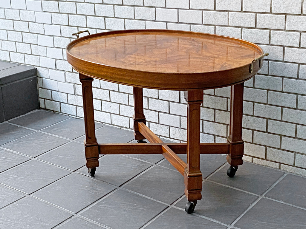 ドレクセルヘリテイジ DREXEL フランチェスカ Francesca カクテルテーブル サイドワゴン マホガニー材 米国 　中古品 買い取りしました。
