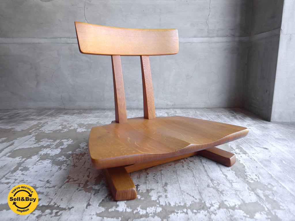 飛騨産業 HIDA キツツキ 円空 座椅子 ナラ無垢材 中古品 買い取りしました。
